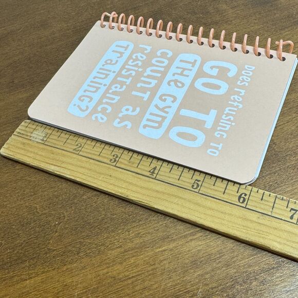 Funny Notebook Resistance Training Spiral Small 4x6 Journal - Picture 6 of 6